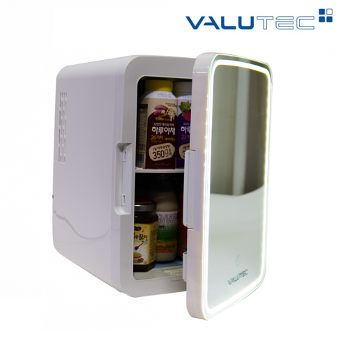 벨류텍 LED 조명장착 거울 10리터 화장품 냉장고 확실한 AS보장 VR-010L 차량용 화장품 냉장고 이미지 2