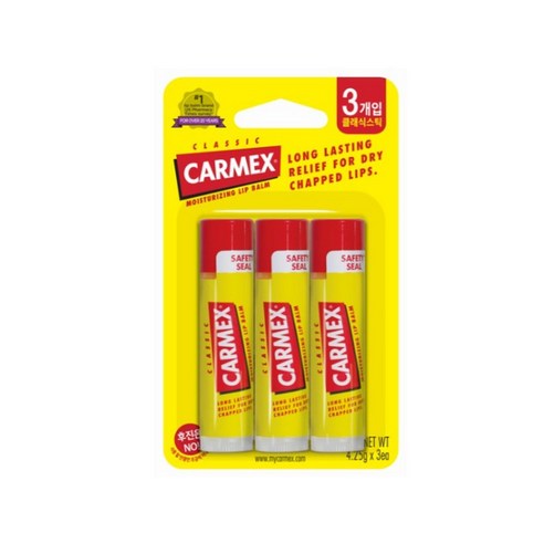 카멕스 모이스처라이징 립밤 스틱 클래식 × 4.25g × 3개