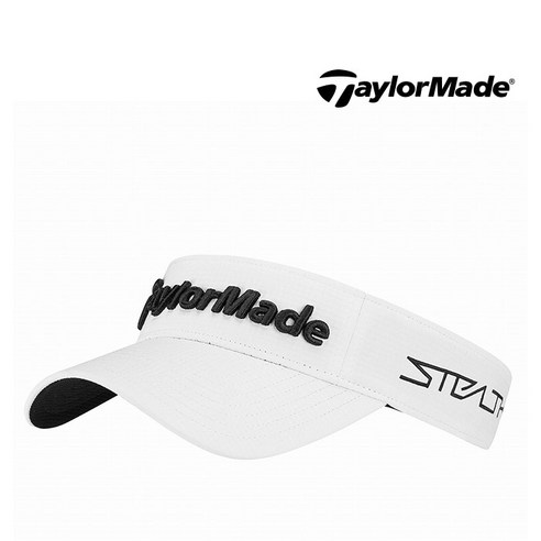 테일러메이드 STEALTH2 투어 레이더 어썬틱 바이저 썬캡 골프모자, 화이트