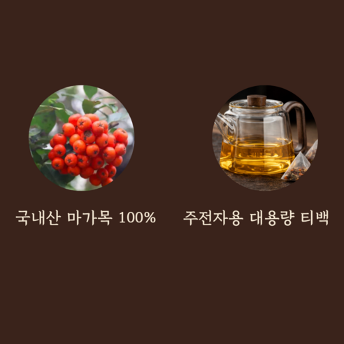 국내산 마가목 열매 차 마가목열매 국산 100% 티백 이미지 3