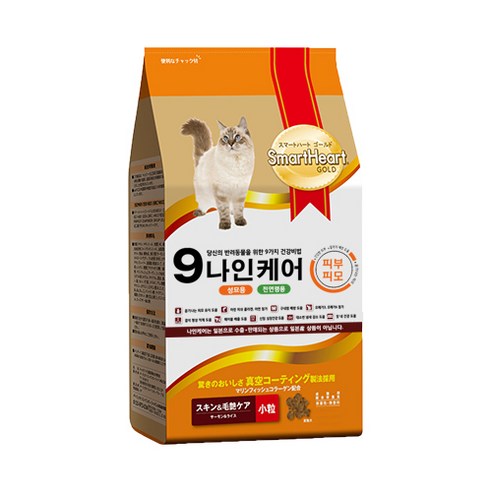 스마트하트골드 고양이 나인케어 기능성 사료, 피부/피모, 6kg, 1개