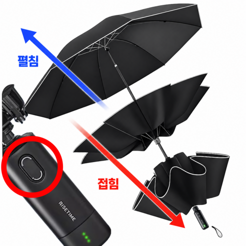 151. 완전개폐 자동 3단우산