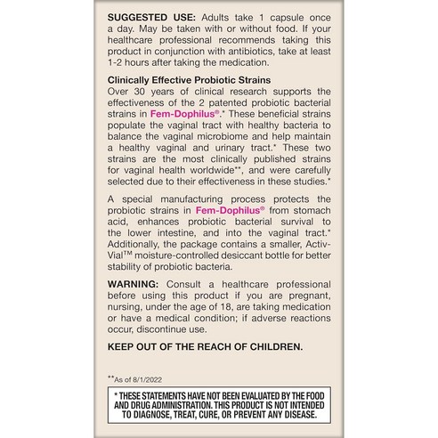 재로우 우먼 펨-도필러스 유산균 10억 베지테리안 캡슐 60정, 1개 솔직 후기 | 실사용자 리뷰 분석 - 상품 이미지 4