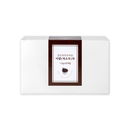 토종 약팥 이팥 티백차 적소두 팥차 고압로스팅 침출차 곡물차, 1.5g, 20개입, 1박스