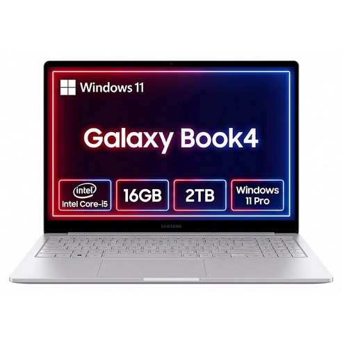 삼성 갤럭시북4 인텔 i5 16G 15.6인치 NT750XGR-A51A 인강용 업무용 학생용 가성비노트북, 실버, 2TB, 16GB, WIN11 Pro