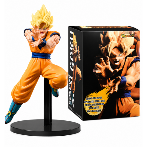 Dragon Ball 드래곤볼 초사이어인 손오공 피규어 25cm PVC 애니 캐릭터 장식용, 1개