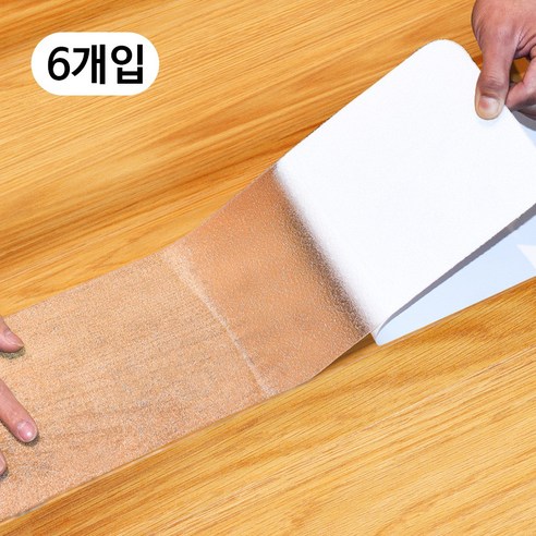 계단 바닥 미끄럼 방지 테이프, 투명, 6개