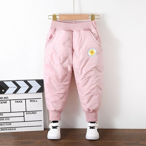 스마일 아기스키바지 방한복 패딩바지 겨울 기모 키즈 주니어