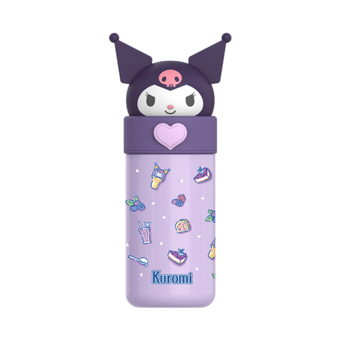 이현 산리오 캐릭터 텀블러 물병 보온 보냉병, 1개, 350ml, 쿠로미