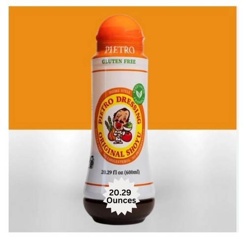 샐러드 소스 피에트로 드레싱 오리지널 20.29온스 야채 파스타 소고기 돼지고기 해산물 자연스럽고 맛있 마리네이드 글루텐 프리 MSG 비건 토핑(20.29온스 1.0온스 카운트