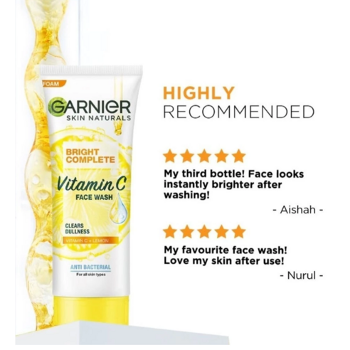 가르니에 Garnier 브라이트 컴플리트 비타민 C 페이스워시 이미지 3