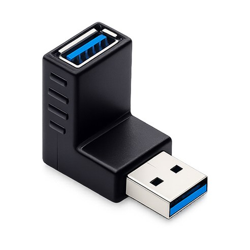 USB 3.0 A타입 연장젠더 하향꺾임 꺽임 L형 90도 커플러