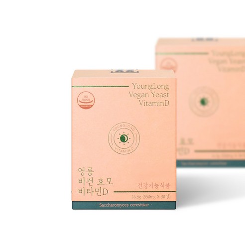 영롱 비건 효모 비타민D, 30정, 2개