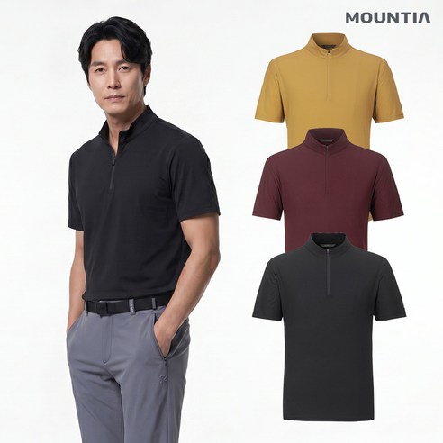 [마운티아 본사] 여름 남성 기능성 쿨냉감티셔츠 반팔 코르소B티셔츠#7_1MQTSM2010