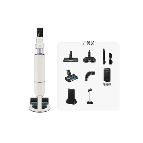 삼성전자 BESPOKE 제트 AI 스틱 무선 청소기 280W 고객직접설치, VS28C973ISG, 새틴 그레이지