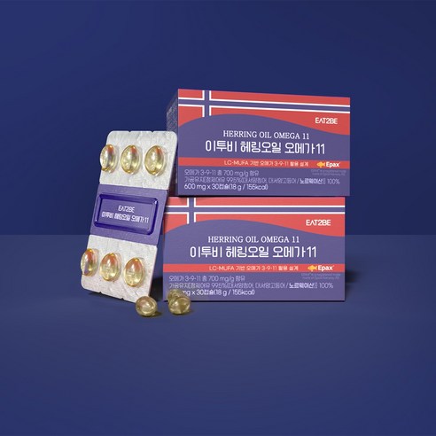 이투비 노르웨이 헤링오일 오메가11 600mg, 30정, 5박스 - MCT오일/영양제 | 쿠팡