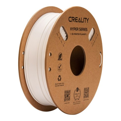 크리알리티 Creality 3d 프린터 고속 인쇄 소재 Hyper PETG 제품 소모품 부품 1.75mm 1KG, 흰색