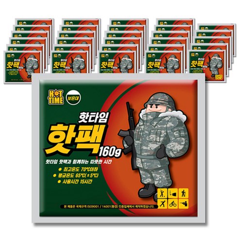 핫타임 핫팩 핫 보온대 160g, 30개