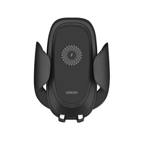 코끼리 10W 차량용 무선 충전기 거치대, 블랙, KAW-PL10W