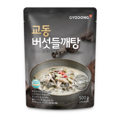 교동식품 즉석 실온탕 우거지버섯들깨탕 500g, 500g, 4개