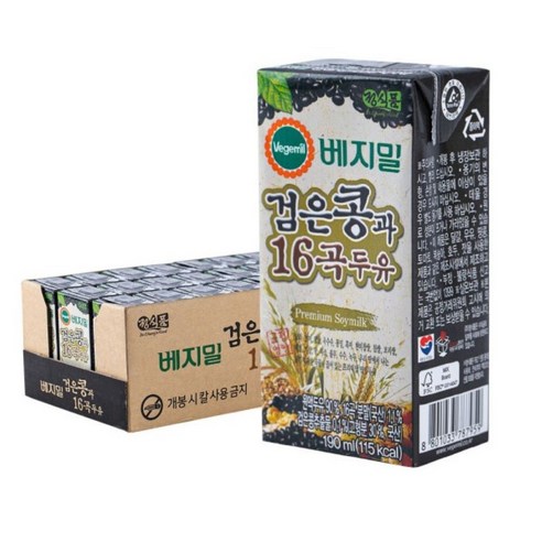 (쌀과자사은품증정)검은콩 16곡 베지밀, 190ml, 3박스