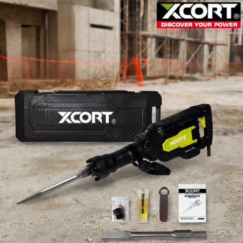 엑스코트 콘크리트 분쇄 파괴 함마 손목 손상 예방 유선 해머드릴 2600W 뿌레카 116A, 10cm, 선택01.WA3924(기본충전기)