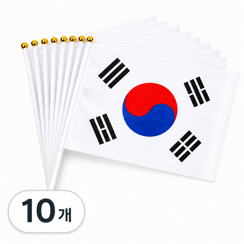 낙원국기사 태극기, 10개, 천수기