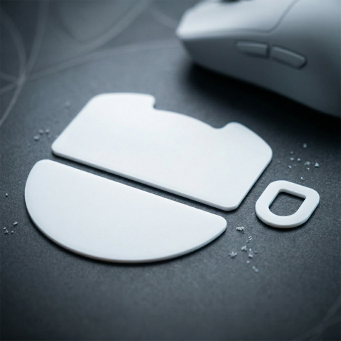 Crit Gaming 레이저 바이퍼 V3 Pro ICE 슬라이딩 마우스피트 PTFE, 1개, 화이트
