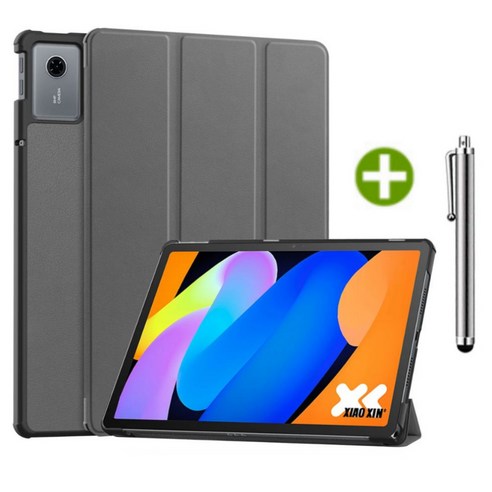 레노버탭 Idea Tab 11인치 샤오신패드 2025 호환 케이스 커버 TB335FC TB336FU TB336ZU 케이스나라, 그레이, 1개