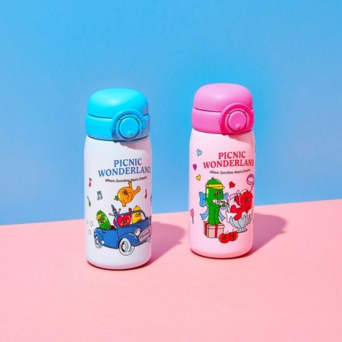 락앤락 벌룬프렌즈 스쿨핏 텀블러 LHC3384BLU_BF, BLUE, 1개, 380ml