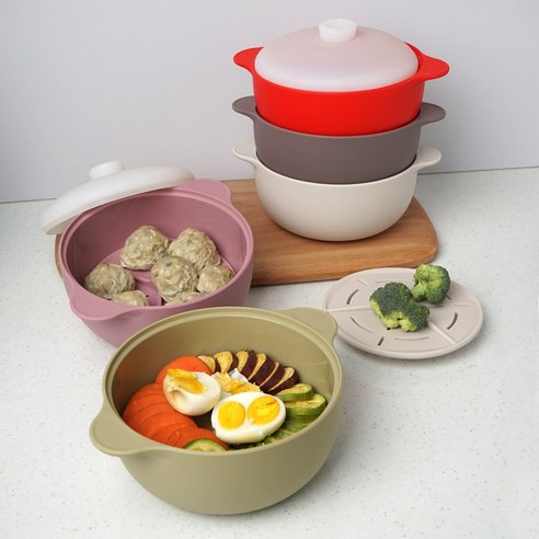 실리가든 국산 실리콘 냄비 찜기 1300ml, 레드, 1개 후기 분석 - 뚜껑 밀착력 테스트