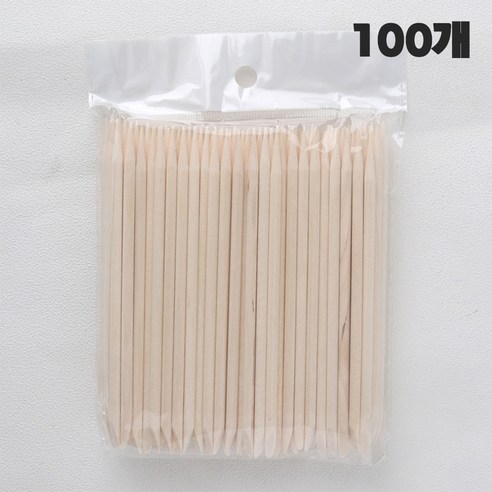 뉴프렐류드 네일 우드스틱, 100개, 기본