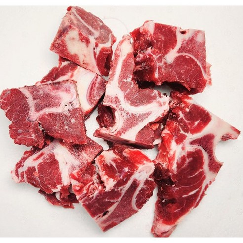 [행복미트] 호주산 청정우 소고기 목뼈 목초사육우 할랄인증 살밥 많는 소뼈 곰탕용 몸보신탕용 1kg+1kg 총 2kg [당일발송]