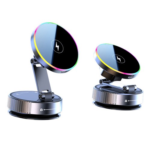 Belia 360 도 회전 무선 충전 차량 휴대 전화 브래킷, K5, 블랙