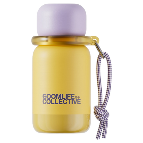굼 스테인리스 316 휴대용 모던 보온병, 1개, 400ml, 옐로