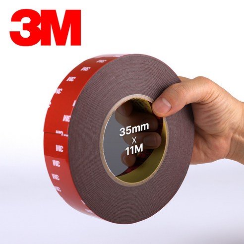 쓰리엠( M) 대용량 11m 초강력 폼 양면테이프 35mm 실사용 후기 | 효과 있을까? - 상품 이미지 1