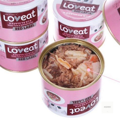 고양이주식추천 사조 러브잇 레드라벨 흰살참치와 맛살 160g, 혼합맛(흰살참치/맛살)