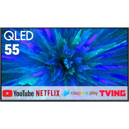 삼성 55인치 최신형 제로베젤 4K UHD 스마트 OTT 미러링 QLED TV 큐엘이디 55Q8F, 방문설치, 벽걸이형, 138CM(55인치)