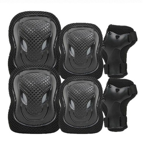 Airwalk 키네틱 성인 보호장비 자전거 전동킥보드 인라인 스케이트보드 손목 팔꿈치 무릎 보호대 세트, 1개, 혼합색상