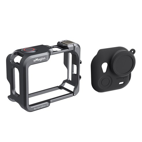 Insta360 GO Ultra 전용 메탈 프레임 유틸리티 케이스 인스타360 고 울트라 케이지, 블랙(단일색상), AC-X123, 1개