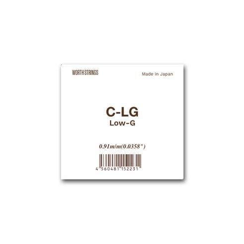 Worth 워스 우쿨렐레 카본 스트링 현 세트, C-LG (로우쥐낱선)