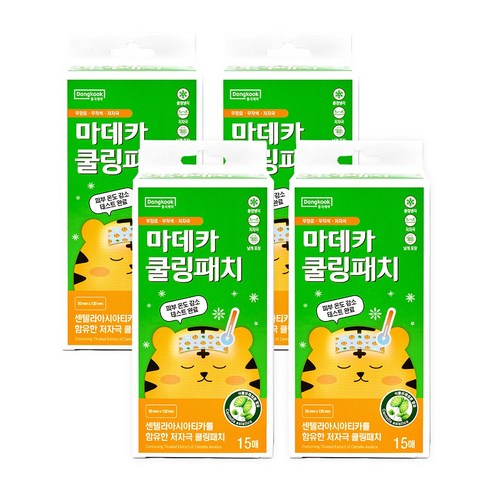 동국제약 마데카 쿨링패치, 15개입, 4개