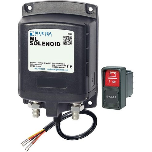 Blue Sea Systems 7703 24V DC 500A ML 솔레노이드 - 카누 보트/패들 | 쿠팡