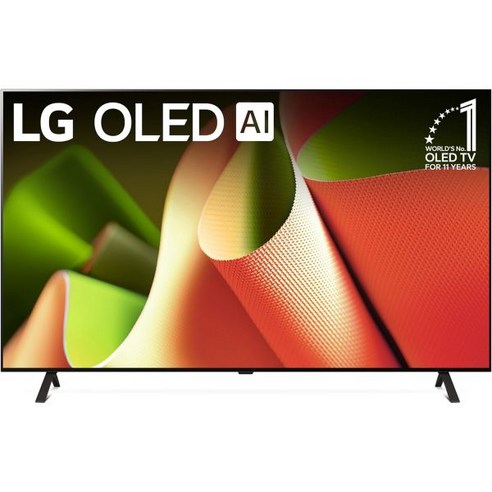 알렉사가 내장된 매직 리모컨 AI 기반 LG 55인치 클래스 OLED B4 시리즈 스마트 TV 4K 프로세서 평면 화면 (OLED55B4)PUA 2024), 77 Inch