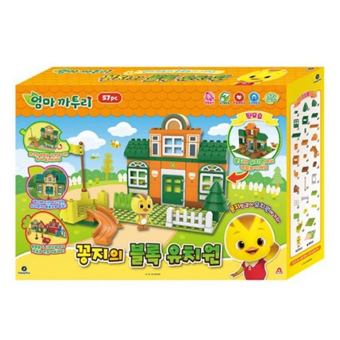 엄마까투리 꽁지의 블록유치원, 혼합색상, 1개