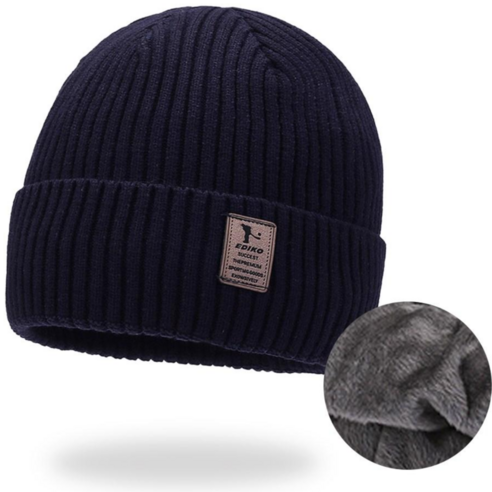 도도리빙 겨울 모자 남자 비니 방한 기모 안감 털모자