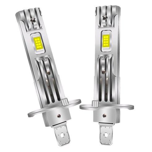 H1LED 전조등 헤드라이트 전구 Q7 하향등 상향등 헤드램프, H1, 1세트