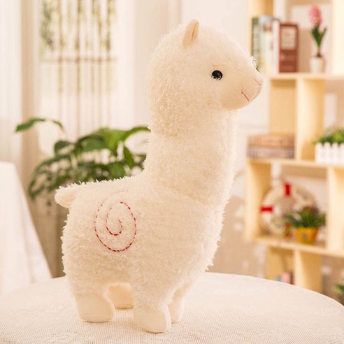575알파카인형, 화이트, 1개, 45cm