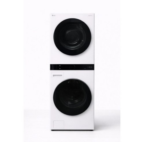 (트루스팀) LG 트롬 워시타워 세탁+건조 (24KG+20KG 방문설치, 릴리 화이트 (세탁기)(건조기), W20WD (FX24WXD+RD20WXD)
