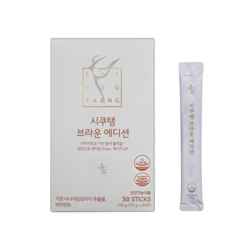 시쿠탱 브라운에디션 헤이즐넛맛 다이어트커피 체지방감소 가르시니아, 105g, 1박스